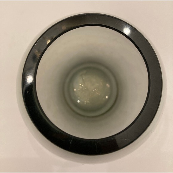 Holmegaard Smoke Gray Glass Vase Signed Per Lutken Glows Blacklight MCM 1950s - Picture 3 of 10